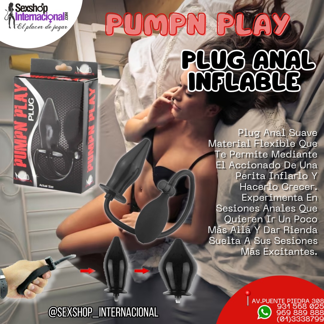 PUMPN PLAY PLUG ANAL INFLABLE JUEGO MAS EXCITANTE SEXSHOP 931568025